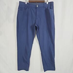 Weatherproof Vintage Men’s Pants 40x30 Navy Blue Tech Stretch 5-Pocket Chino